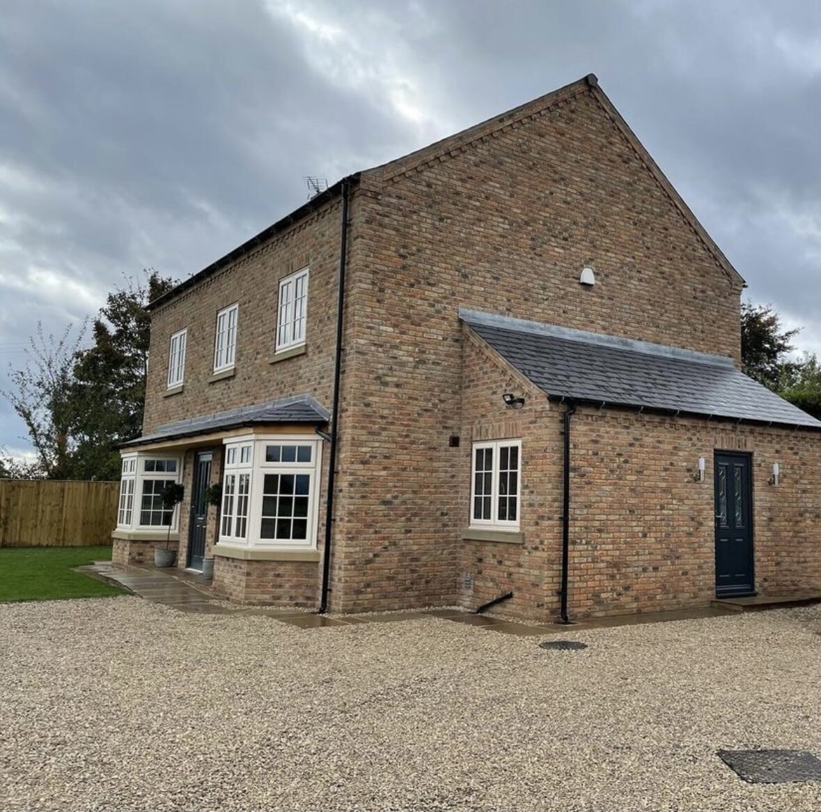 Renovated country property exterior
